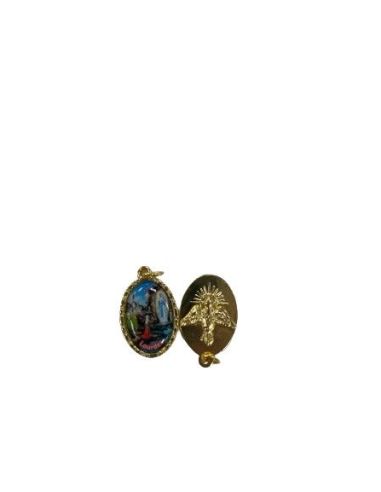 Medalla Metal Dorada 22Mm V. De Lourdes