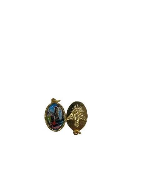 Medalla Metal Dorada 22Mm V. De Lourdes