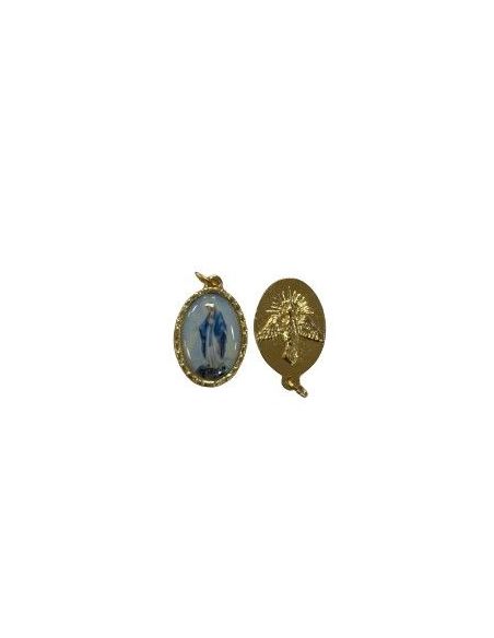 Medalla Metal Dorada 22Mm Milagrosa