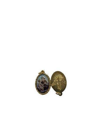 Medalla Metal Dorada 22Mm San Antonio