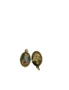 Medalla Metal Dorada 22Mm Angel De La Guarda
