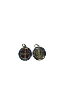 Medalla Metal Color San Benito Esmaltada 20Mm