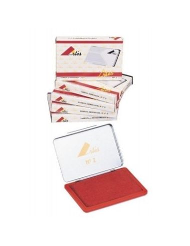 Tampon metalico rojo 5,5 x 9 cm (nº 3)