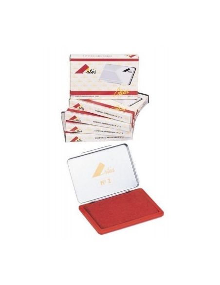 Tampon metalico rojo 5,5 x 9 cm (nº 3)