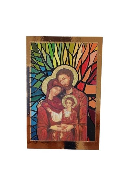 Imán madera 3mm 5,3x8cm mosaico sagrada familia
