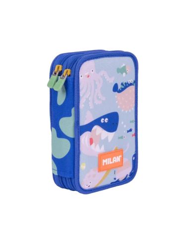 Plumier 2 pisos con contenido serie especial blue odyssey milán