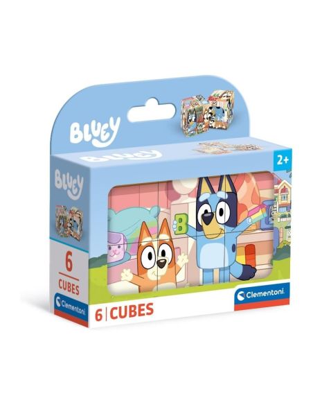 Puzzle cubos bluey 6 piezas