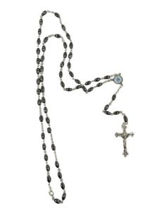 Rosario hematites oval milagrosa