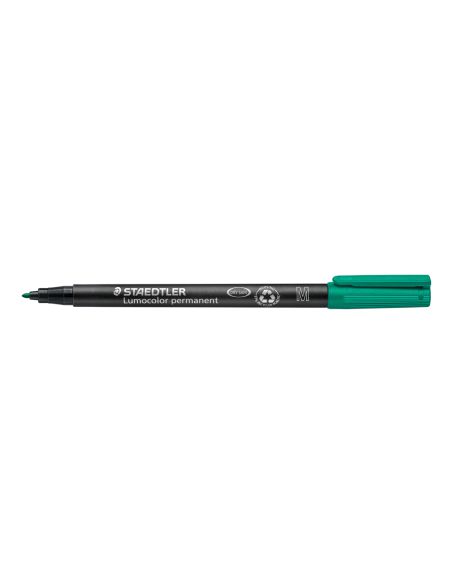 Rotulador Staedtler Lumocolor Retroproyeccion Punta De Fibrapermanente 317-5 Verde Punta Media Redonda 0.8-1 Mm