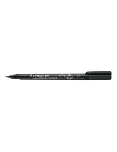 Rotulador Negro Staedtler Lumocolor Retroproyeccion Punta De Fibrapermanente 318-9 Punta Fina Redonda 0.6 Mm 2
