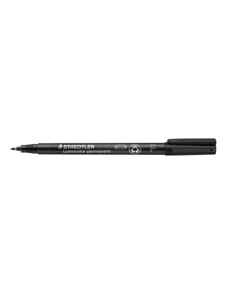 Rotulador Negro Staedtler Lumocolor Retroproyeccion Punta De Fibrapermanente 318-9 Punta Fina Redonda 0.6 Mm