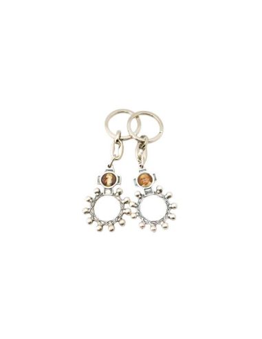 Llavero Rosario Metal Cruz Papa Francisco+Misericordia Jesus