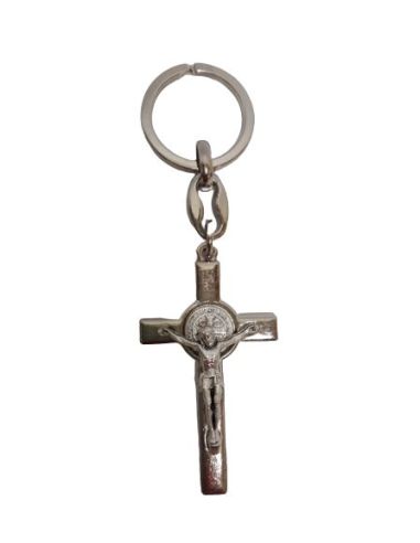 Llavero Metal Cruz Latina 5Cm  San Benito