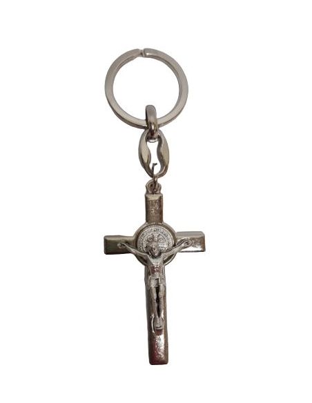 Llavero Metal Cruz Latina 5Cm  San Benito
