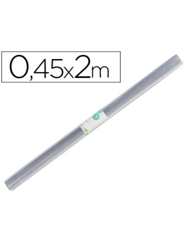 Rollo Plastico Forralibros Liderpapel 0,45X2 Mt 70 Mc