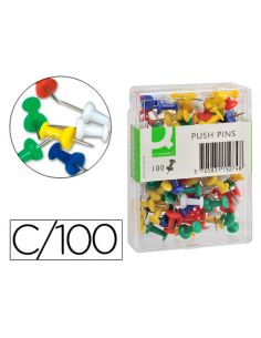 Señalizador De Planos Q-Connect Caja De 100 Unidades Colores Surtidos