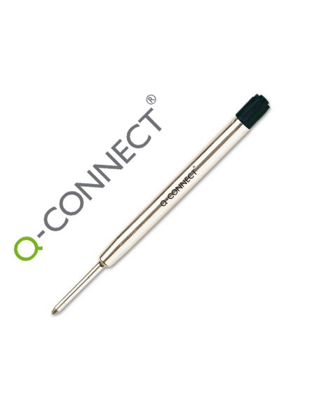 Recambio Negro Boligrafo Q-Connect Tipo Parker Negro