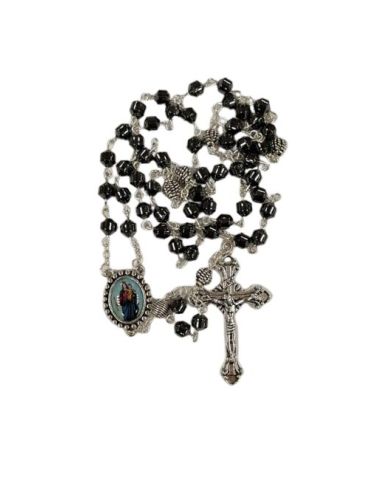 Rosario Hematite Bicono 6Mm Maria Auxiliadora