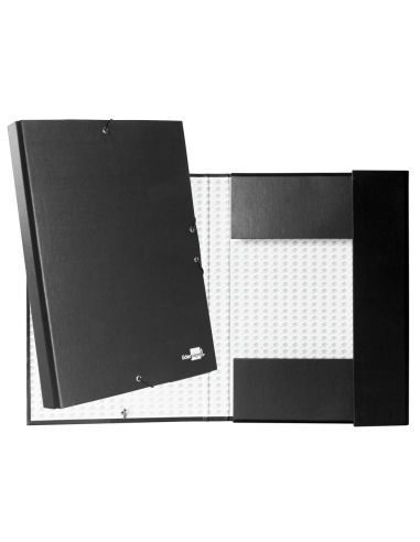 Carpeta Proyectos Liderpapel Folio Lomo 30Mm Carton Forrado Negra