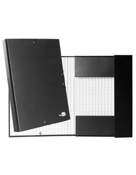Carpeta Proyectos Liderpapel Folio Lomo 30Mm Carton Forrado Negra