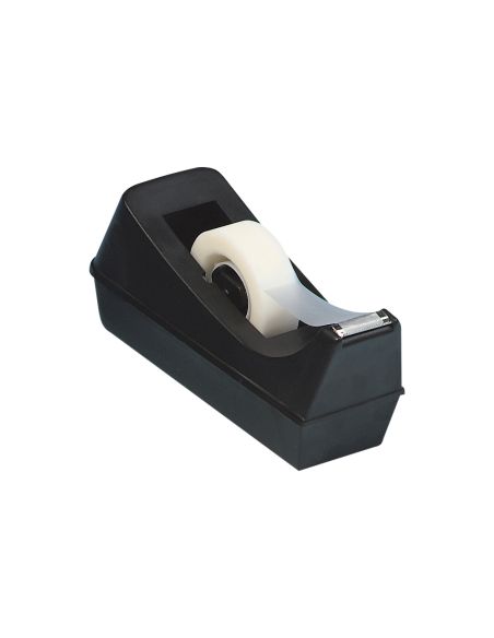 Portarrollo Sobremesa Q-Connect Plastico Para Cinta De 33 Mt Color Negro