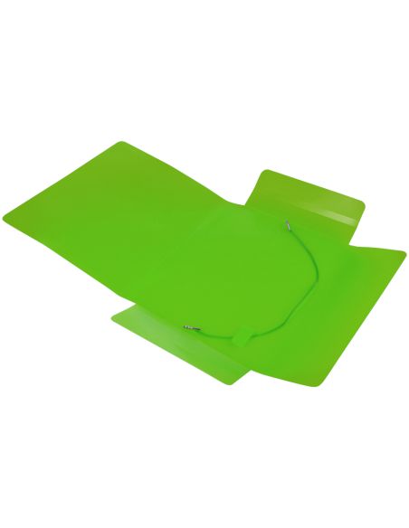 Carpeta Liderpapel Gomas Tres Solapas Polipropileno Din A5 Color Verde