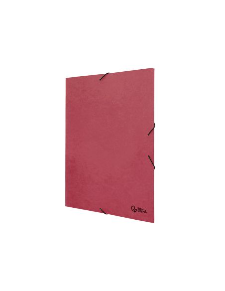 Carpeta Liderpapel Gomas Tres Solapas Carton Prespan A3 Color Rojo