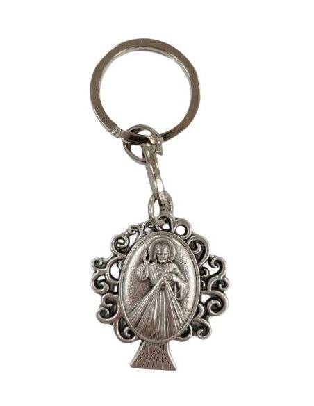 Llavero Metal Arbol Vida 40Mm Jesus Misericordia