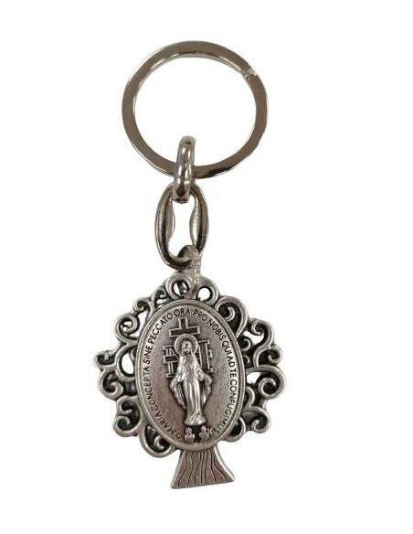 Llavero Metal Arbol Vida 40Mm Milagrosa