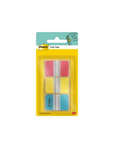 Banderitas Separadoras Rigidas Dispensador 3 Colores Post-It Index 686-Ryb Medianos22 Banderitas Por Color