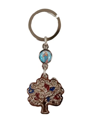 Llavero Metal Esmalt. Arbol Vida Auxiliadora|Libreriasalesiana