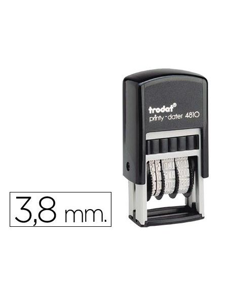 Fechador Trodat Printy Entintaje Automatico 3,8 Mm Color Negro