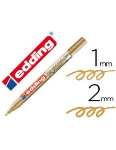 Rotulador Oro Edding Punta Fibra 751 Punta Redonda 1-2 Mm