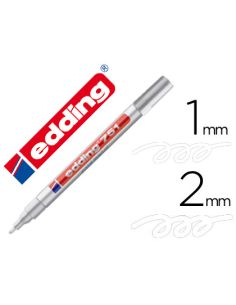 Rotulador Blanco Edding Punta Fibra 751 Punta Redonda 1-2 Mm