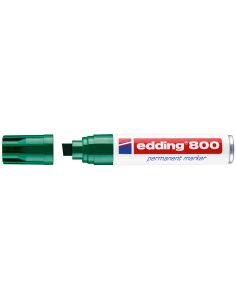 Rotulador Edding Marcador Permanente 800 Verde Punta Biselada 12 Mm Recargable 2