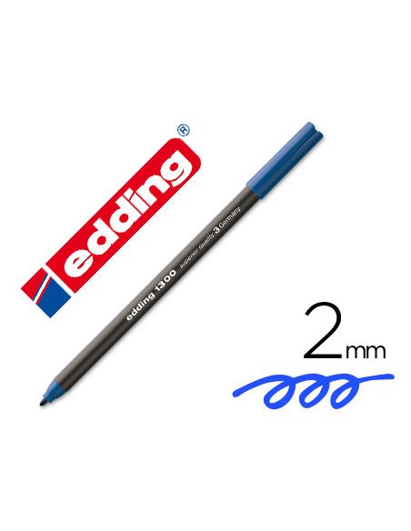 Rotulador Azul Edding Punta Fibra 1300 Punta Redonda 2 Mm