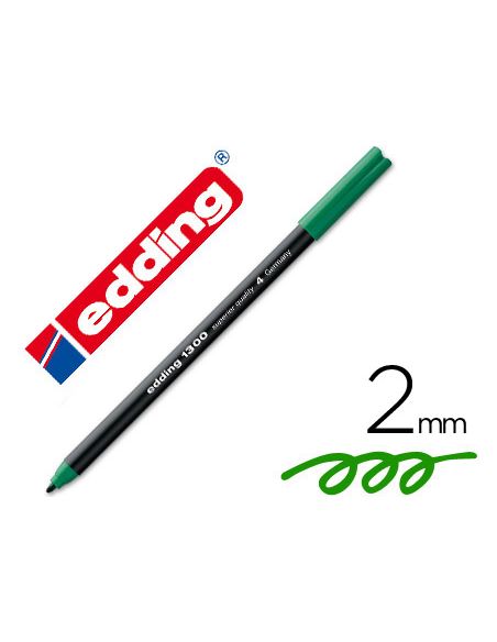 Rotulador Verde Edding Punta Fibra 1300 Punta Redonda 2 Mm