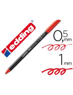 Rotulador Rojo Edding Punta Fibra 1200 Rojo N.2 Punta Redonda 0.5 Mm