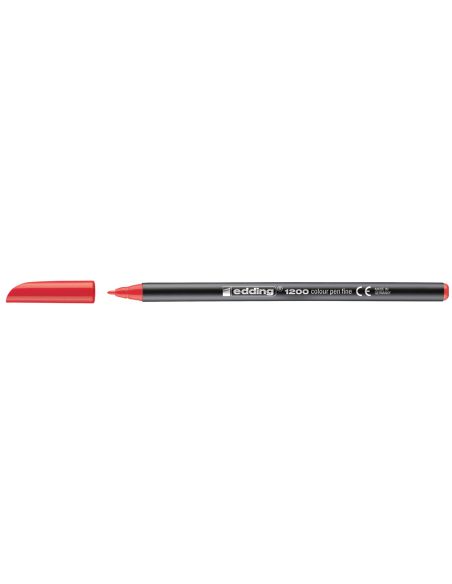 Rotulador Rojo Edding Punta Fibra 1200 Rojo N.2 Punta Redonda 0.5 Mm