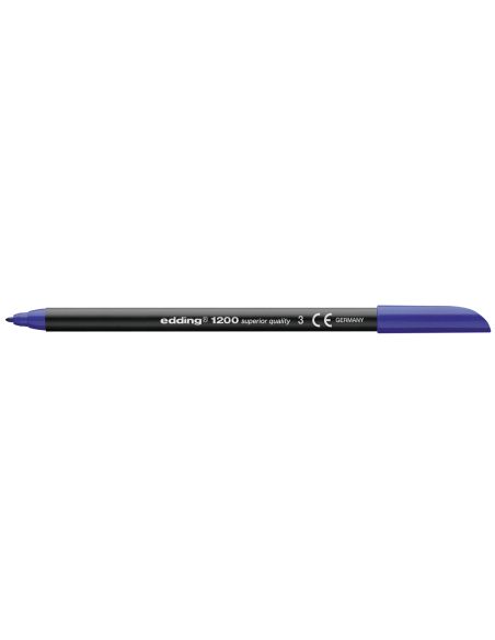 Rotulador Azul Edding Punta Fibra 1200 N.3 Punta Redonda 0.5 Mm
