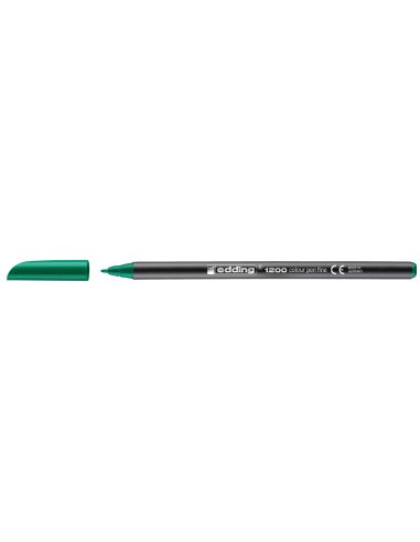 Rotulador Verde Edding Punta Fibra 1200 N.4 Punta Redonda 0.5 Mm