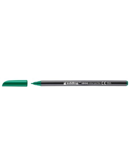 Rotulador Verde Edding Punta Fibra 1200 N.4 Punta Redonda 0.5 Mm