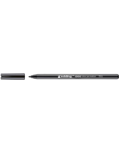 Rotulador Negro Edding Punta Fibra 1300 Punta Redonda 2 Mm