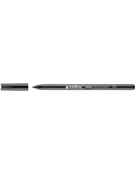 Rotulador Negro Edding Punta Fibra 1300 Punta Redonda 2 Mm
