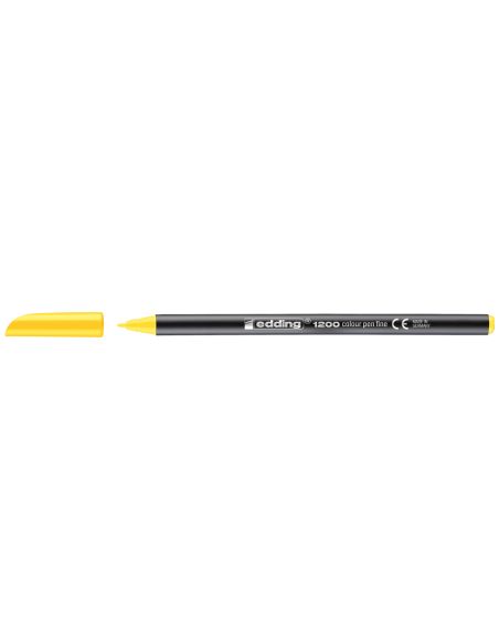 Rotulador Amarillo Edding Punta Fibra 1200  N.5 Punta Redonda 0.5 Mm