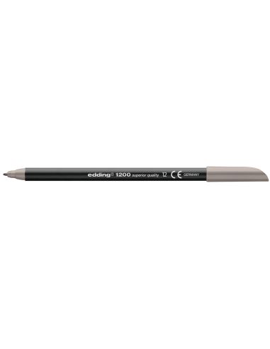Rotulador Gris Edding Punta Fibra 1200 N.12 Punta Redonda 0.5 Mm