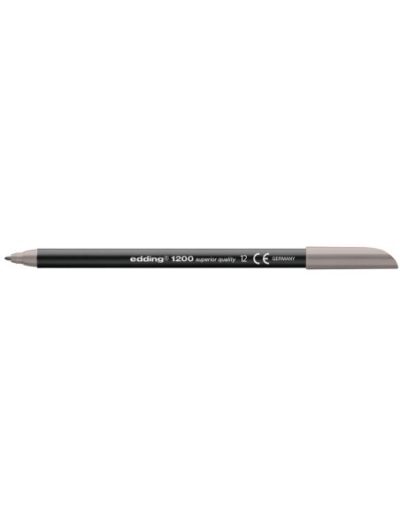Rotulador Gris Edding Punta Fibra 1200 N.12 Punta Redonda 0.5 Mm