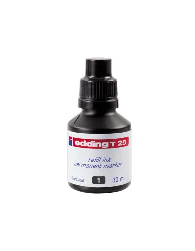 Tinta Rotulador Edding T-25 Negro Bote 30 Ml