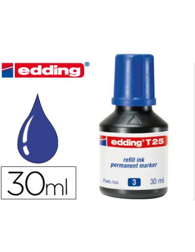 Tinta Rotulador Edding T-25 Azul Bote 30 Ml
