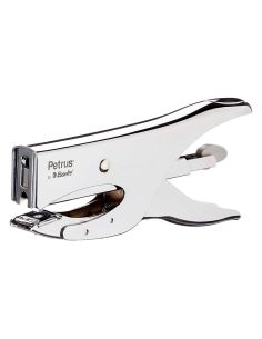 Grapadora Petrus De Tenaza 222 Metalica Cromada Capacidad De Grapado 40 Hojas Usa Grapas 22/6-8 Y 24/6-8 2